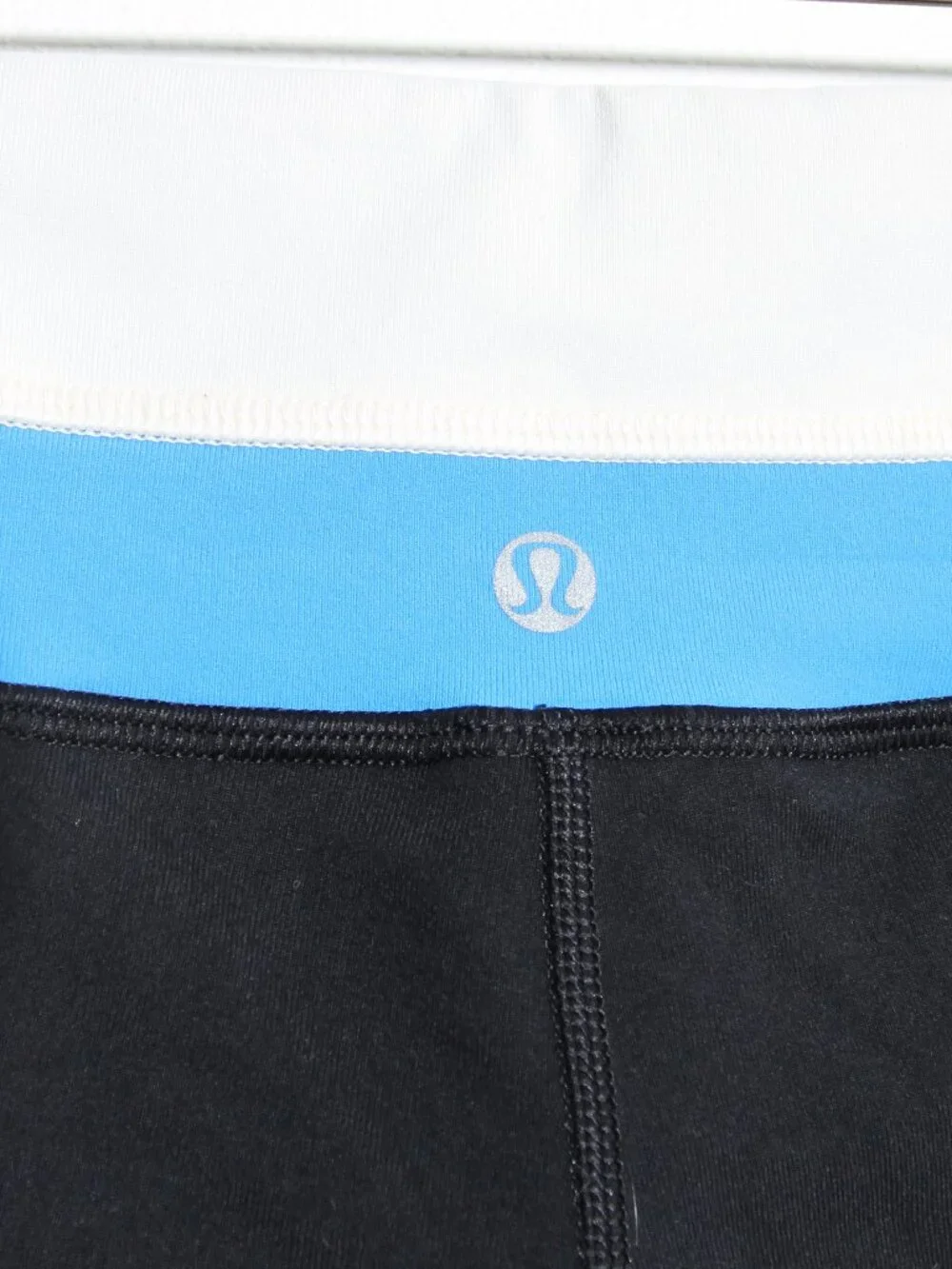 Lululemon Groove Pant (Regular) Black / Angel Wing / Cornflower Flare Leggings 4